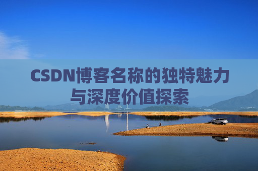 CSDN博客名称的独特魅力与深度价值探索